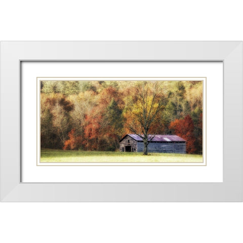 Waiting For the Harvest White Modern Wood Framed Art Print with Double Matting by Head, Danny
