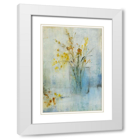 Blue Container I White Modern Wood Framed Art Print with Double Matting by OToole, Tim