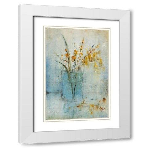 Blue Container II White Modern Wood Framed Art Print with Double Matting by OToole, Tim