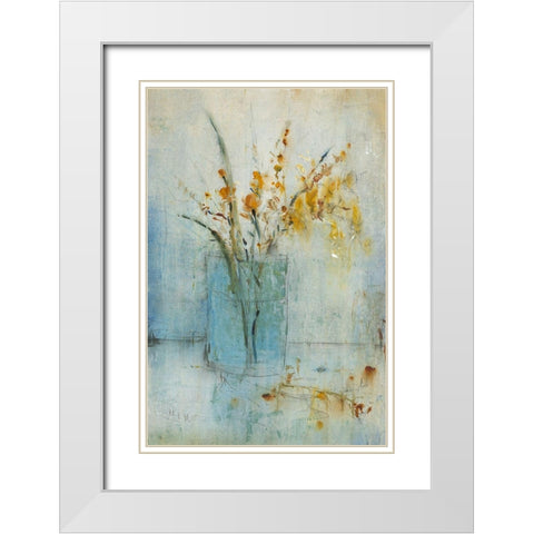 Blue Container II White Modern Wood Framed Art Print with Double Matting by OToole, Tim