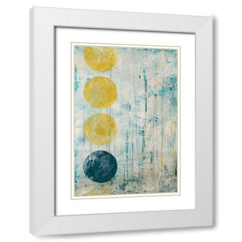 Phase Shift I White Modern Wood Framed Art Print with Double Matting by Vess, June Erica