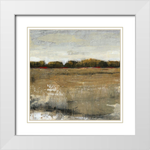 Pastoral I White Modern Wood Framed Art Print with Double Matting by OToole, Tim