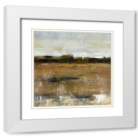 Pastoral II White Modern Wood Framed Art Print with Double Matting by OToole, Tim