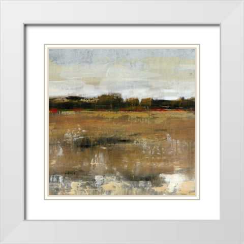 Pastoral II White Modern Wood Framed Art Print with Double Matting by OToole, Tim