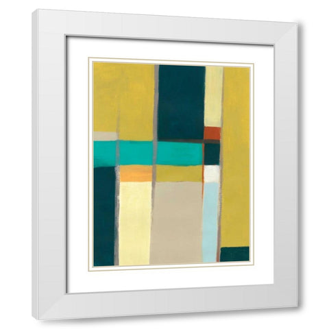 Urban Reflections I White Modern Wood Framed Art Print with Double Matting by Vess, June Erica