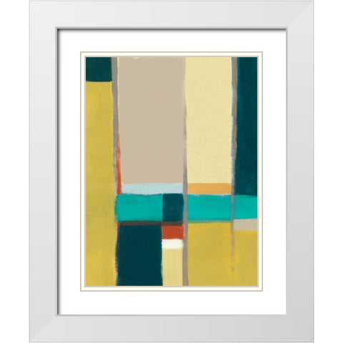 Urban Reflections II White Modern Wood Framed Art Print with Double Matting by Vess, June Erica