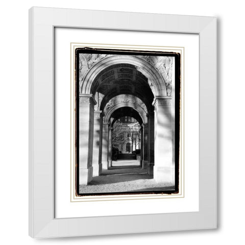 Parisian Archways I White Modern Wood Framed Art Print with Double Matting by DeNardo, Laura