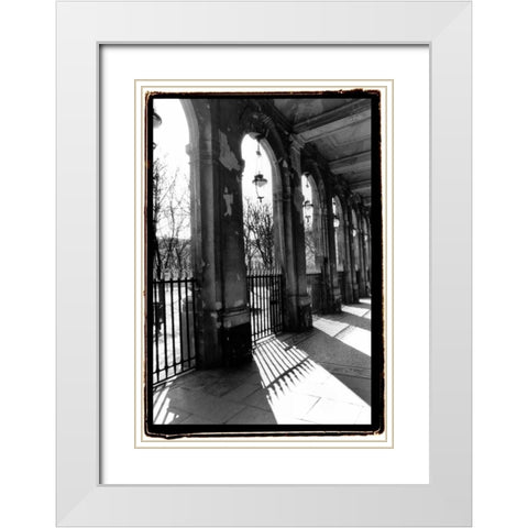 Parisian Archways II White Modern Wood Framed Art Print with Double Matting by DeNardo, Laura