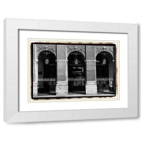 Parisian Archways III White Modern Wood Framed Art Print with Double Matting by DeNardo, Laura