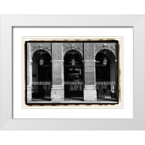 Parisian Archways III White Modern Wood Framed Art Print with Double Matting by DeNardo, Laura