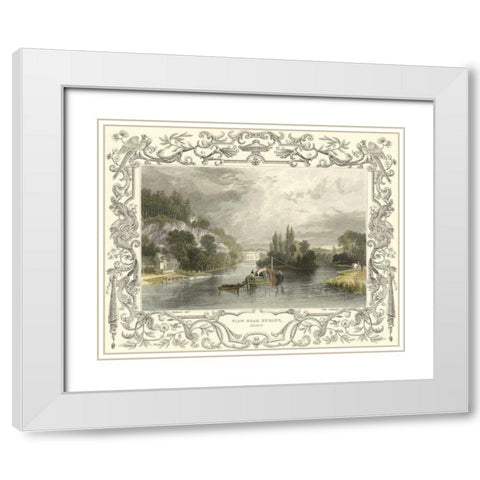 View Near Hurley White Modern Wood Framed Art Print with Double Matting by Tombleson