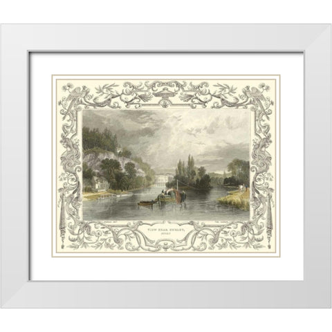 View Near Hurley White Modern Wood Framed Art Print with Double Matting by Tombleson