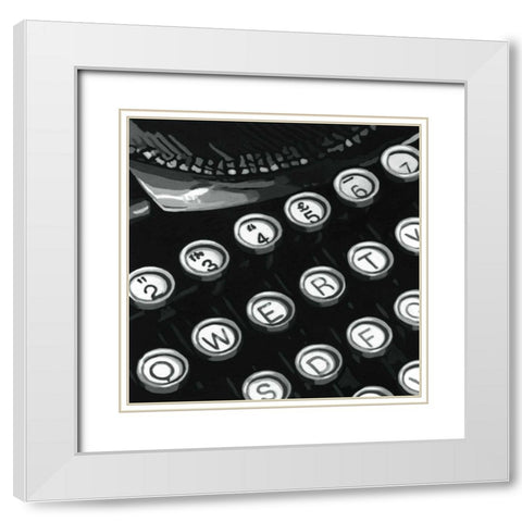 Graphic Type IV White Modern Wood Framed Art Print with Double Matting by Meagher, Megan