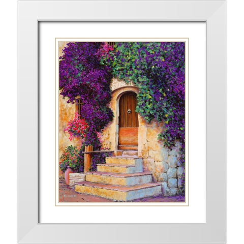 Le Grange White Modern Wood Framed Art Print with Double Matting by Swanson, Michael