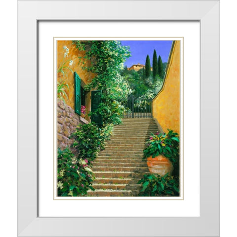 Loft Heights White Modern Wood Framed Art Print with Double Matting by Swanson, Michael