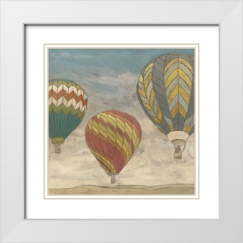 Up in the Air II White Modern Wood Framed Art Print with Double Matting by Meagher, Megan