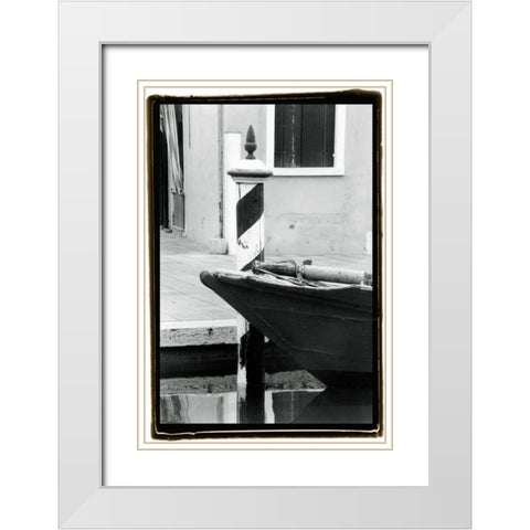 Waterways of Venice I White Modern Wood Framed Art Print with Double Matting by DeNardo, Laura