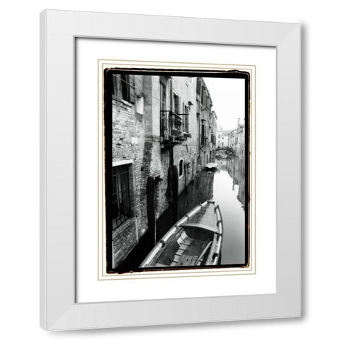 Waterways of Venice V White Modern Wood Framed Art Print with Double Matting by DeNardo, Laura