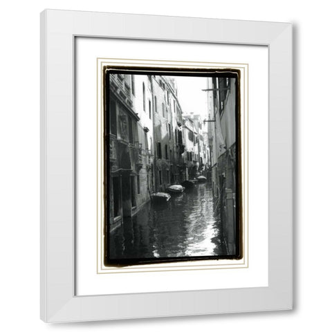 Waterways of Venice VII White Modern Wood Framed Art Print with Double Matting by DeNardo, Laura