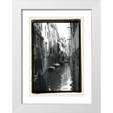 Waterways of Venice VII White Modern Wood Framed Art Print with Double Matting by DeNardo, Laura