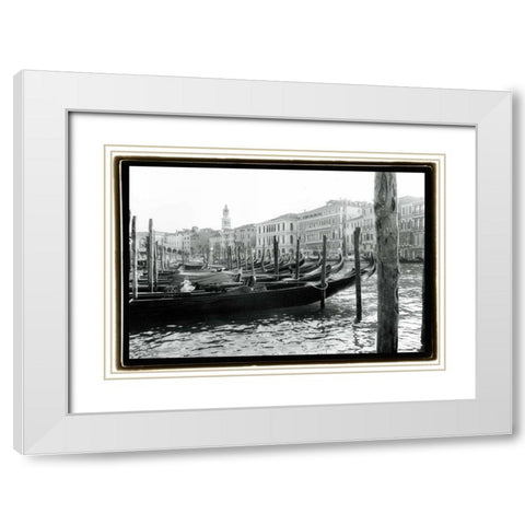 Waterways of Venice IX White Modern Wood Framed Art Print with Double Matting by DeNardo, Laura