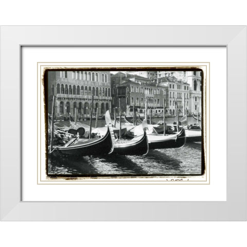 Waterways of Venice X White Modern Wood Framed Art Print with Double Matting by DeNardo, Laura