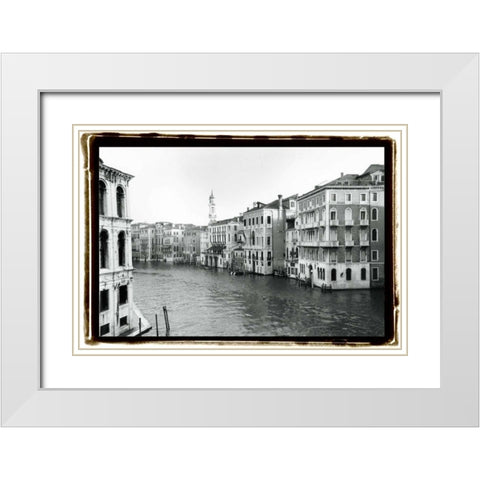 Waterways of Venice XII White Modern Wood Framed Art Print with Double Matting by DeNardo, Laura