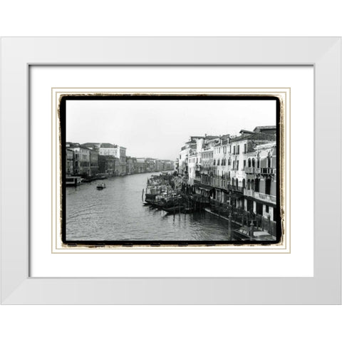 Waterways of Venice XIII White Modern Wood Framed Art Print with Double Matting by DeNardo, Laura
