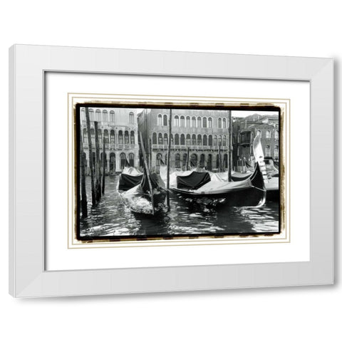 Waterways of Venice XIV White Modern Wood Framed Art Print with Double Matting by DeNardo, Laura