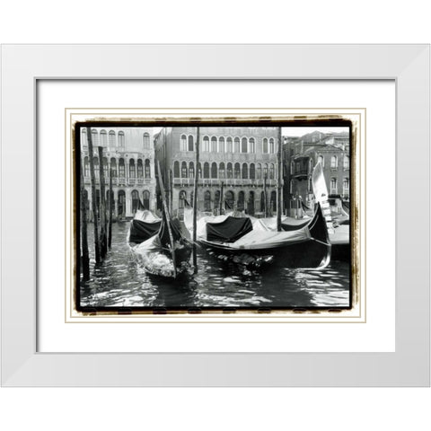 Waterways of Venice XIV White Modern Wood Framed Art Print with Double Matting by DeNardo, Laura