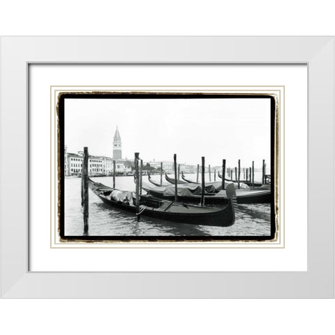 Waterways of Venice XV White Modern Wood Framed Art Print with Double Matting by DeNardo, Laura