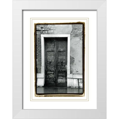 The Doors of Venice III White Modern Wood Framed Art Print with Double Matting by DeNardo, Laura