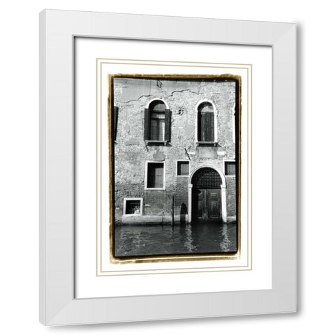 The Doors of Venice VI White Modern Wood Framed Art Print with Double Matting by DeNardo, Laura
