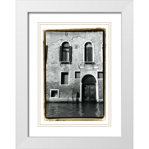 The Doors of Venice VI White Modern Wood Framed Art Print with Double Matting by DeNardo, Laura