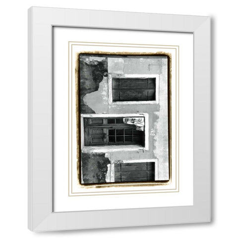 The Doors of Venice VII White Modern Wood Framed Art Print with Double Matting by DeNardo, Laura