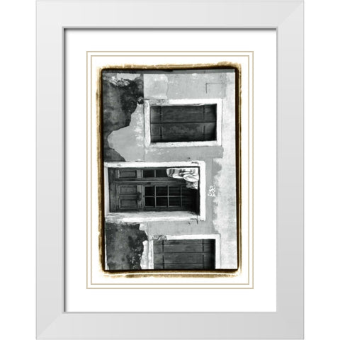 The Doors of Venice VII White Modern Wood Framed Art Print with Double Matting by DeNardo, Laura