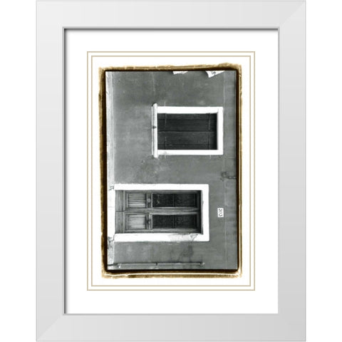 The Doors of Venice VIII White Modern Wood Framed Art Print with Double Matting by DeNardo, Laura