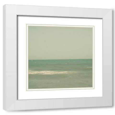 Carolina Beach I White Modern Wood Framed Art Print with Double Matting by Ludwig, Alicia
