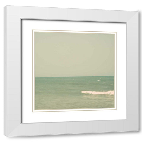 Carolina Beach II White Modern Wood Framed Art Print with Double Matting by Ludwig, Alicia