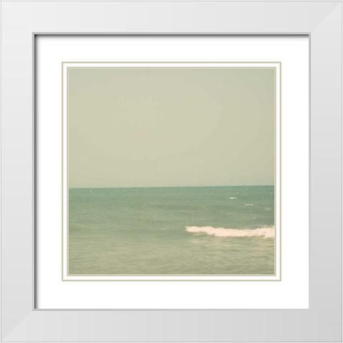 Carolina Beach II White Modern Wood Framed Art Print with Double Matting by Ludwig, Alicia