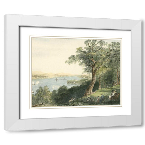 View from Hyde Park White Modern Wood Framed Art Print with Double Matting by Vision Studio