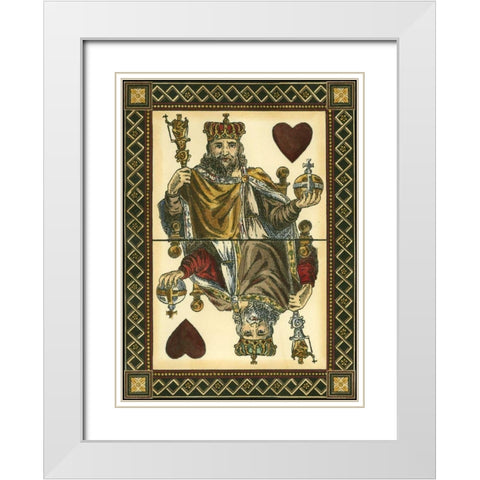 Lets Play Cards III White Modern Wood Framed Art Print with Double Matting by Vision Studio