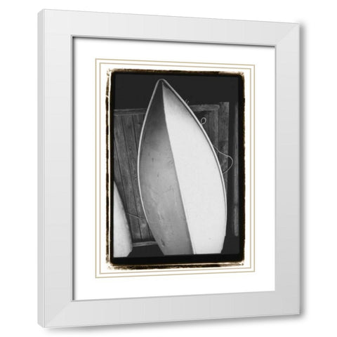 Upside, Downside White Modern Wood Framed Art Print with Double Matting by DeNardo, Laura