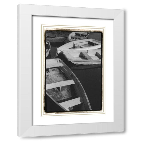 5 at Rest White Modern Wood Framed Art Print with Double Matting by DeNardo, Laura