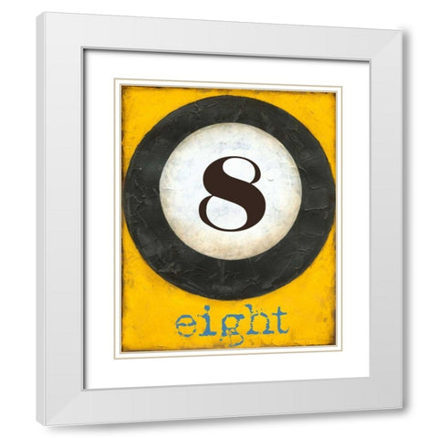 Graphic Pool VIII White Modern Wood Framed Art Print with Double Matting by Goldberger, Jennifer