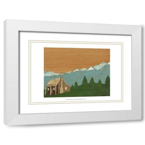 Montana Sky 1 White Modern Wood Framed Art Print with Double Matting by Lam, Vanna