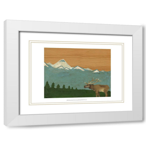 Montana Sky 2 White Modern Wood Framed Art Print with Double Matting by Lam, Vanna