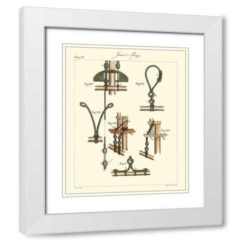 Nautical Details VI White Modern Wood Framed Art Print with Double Matting by Unknown