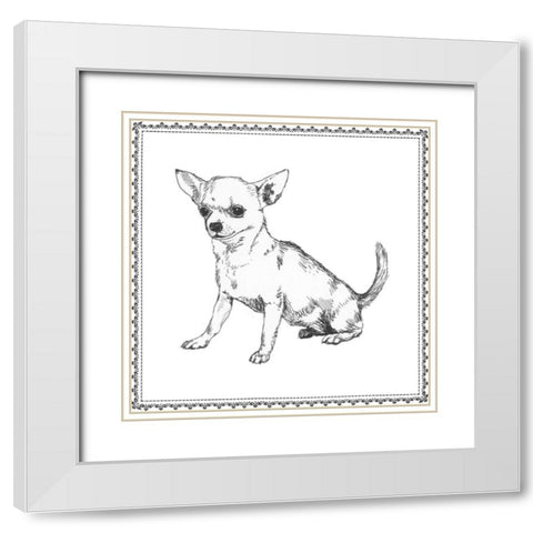 Best in Show II White Modern Wood Framed Art Print with Double Matting by Meagher, Megan