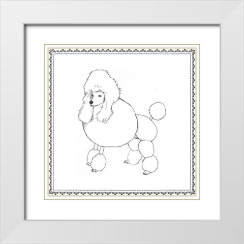 Best in Show III White Modern Wood Framed Art Print with Double Matting by Meagher, Megan